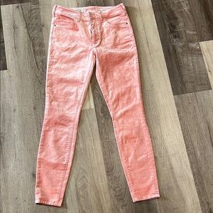 Pilcro and the Letterpress Pink Skinny Jeans